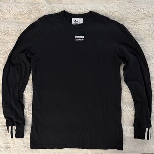 Adidas Men's Black Long Sleeve Tee
